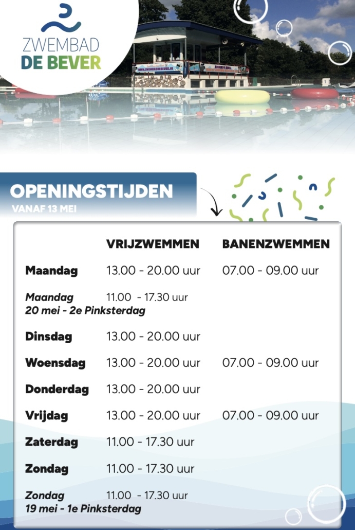 openingstijden 13/5